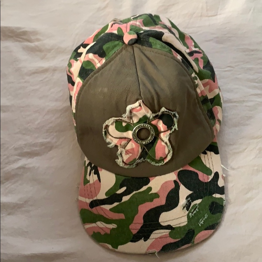 Distressed Pink Camouflage Snapback